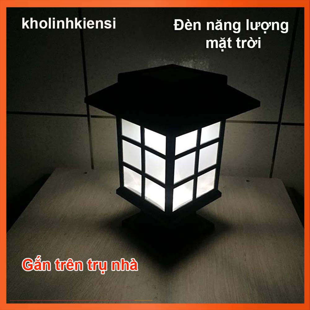 Đèn trang trí đỉnh trụ-cột sử dụng năng lượng mặt trời  phù hợp khu biệt thự, khách sạn, nhà hàng  0601