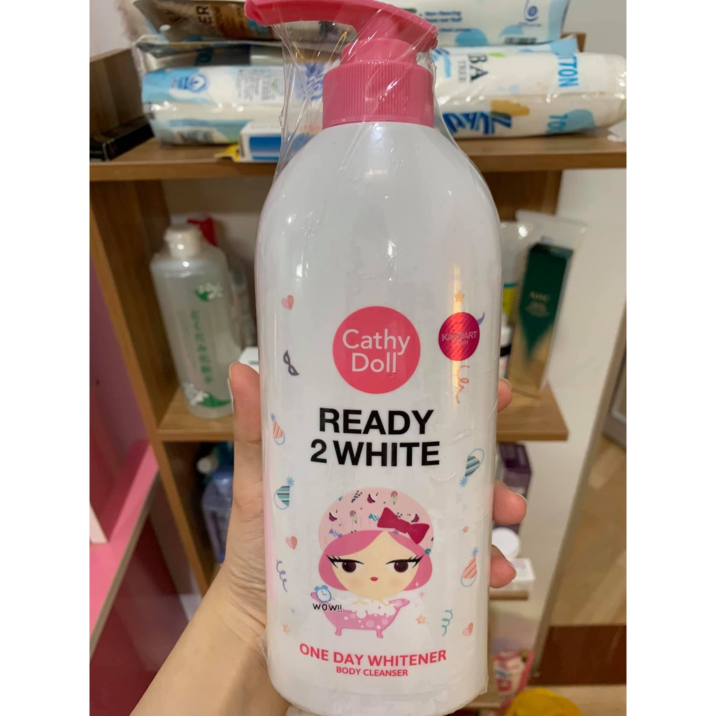 SỮA TẮM TRẮNG DA CATHY DOLL READY 2 WHITE ONE DAY WHITENER BODY CLEANSER 450ML CHÍNH HÃNG - 10580