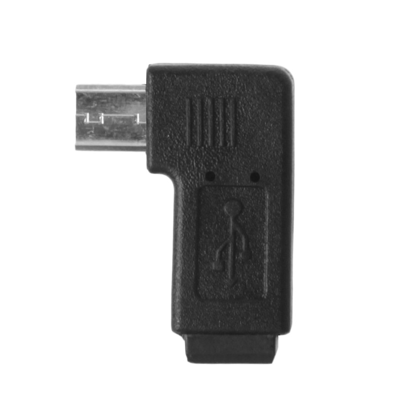 Nama* 90° Left & Right Angled Mini USB 5Pin Female To Micro USB Male Data Sync Adapter