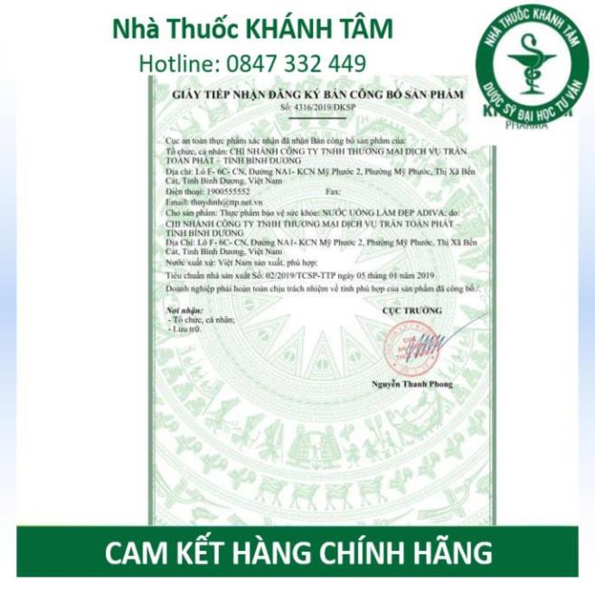 [Date mới nhất] ADIVA Collagen - Nước uống collagen [colagen, avida] _Khánh Tâm ! ! | BigBuy360 - bigbuy360.vn