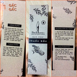 Xịt Tóc Thuốc Bắc 50 Vị Hữu Cơ [100ML]