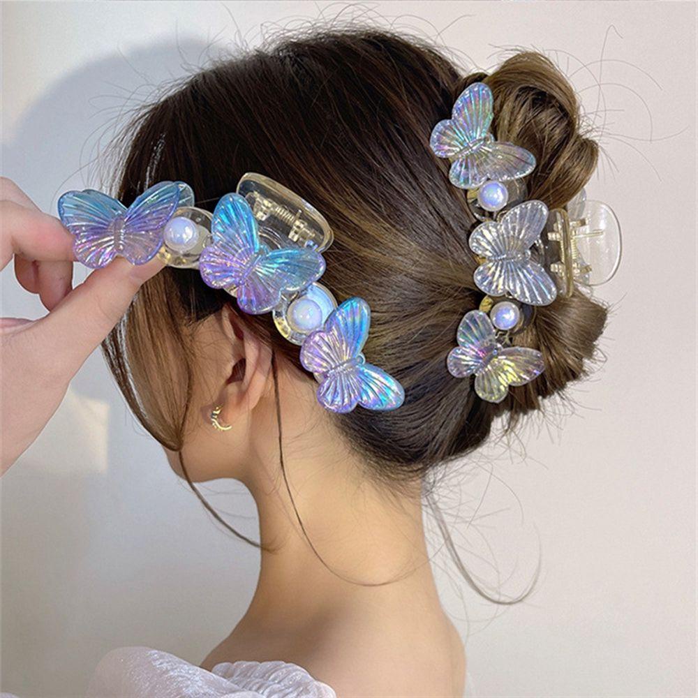 MXGOODS Kẹp Tóc Càng Cua Họa Tiết Hình Học Đơn Giản Ngọt Ngào Thời Trang Mùa Hè Cho Nữ