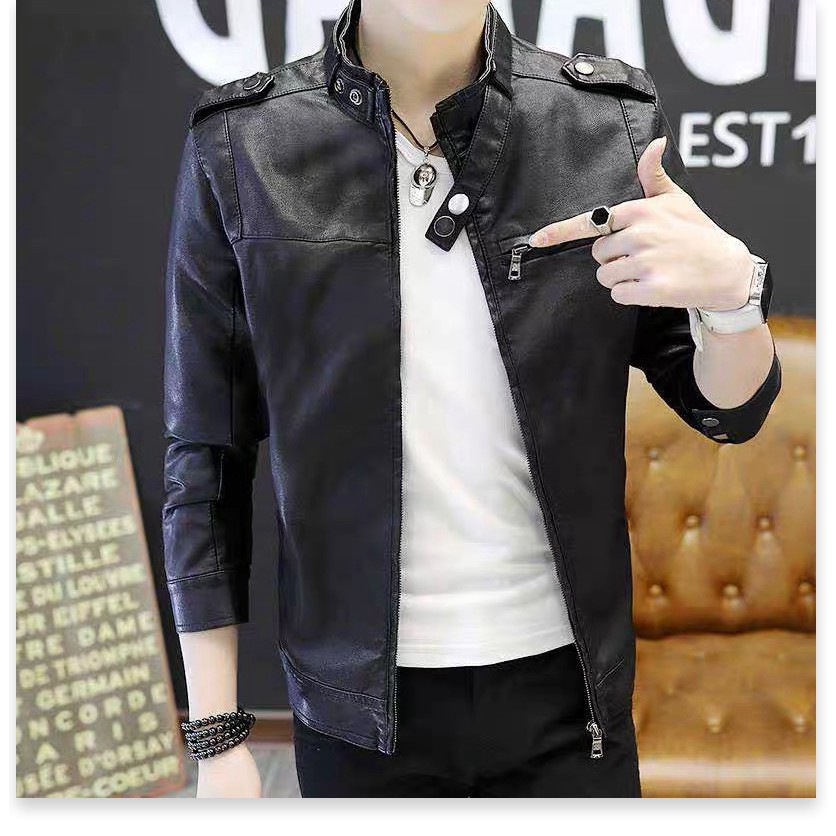 ÁO KHOÁC DA NAM PHONG CÁCH SIÊU NGÀU THỜI TRANG