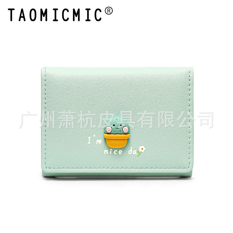 Ví Ngắn Đựng Thẻ / Tiền Xu Thời Trang Dễ Thương Cho Nữ