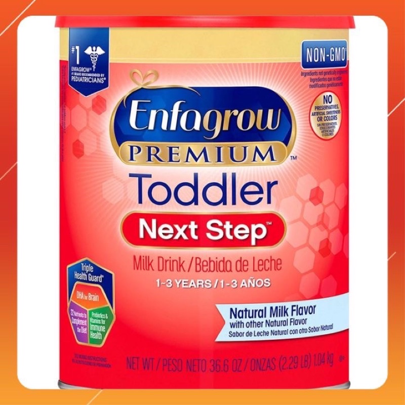 Sữa Bột Enfagrow Premium Toddler Next Step Hộp Đỏ Nắp Vàng 907G &amp; 1.04KG