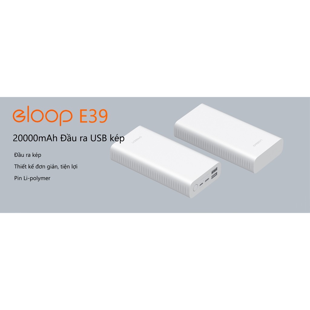 Pin Sạc Dự Phòng Eloop E39 20.000mAh - Hãng Phân Phối Chính Thức