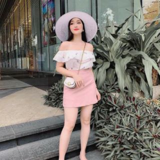 Xả lỗ Set Đào ( áo voan + cv cát hàn)