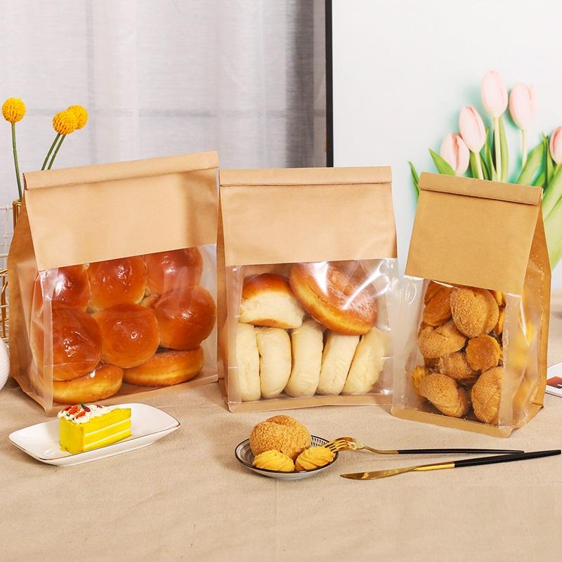 Túi Giấy Kẻm Cuộn Đựng Sandwich & Bánh Kẹo ~ Kraft L