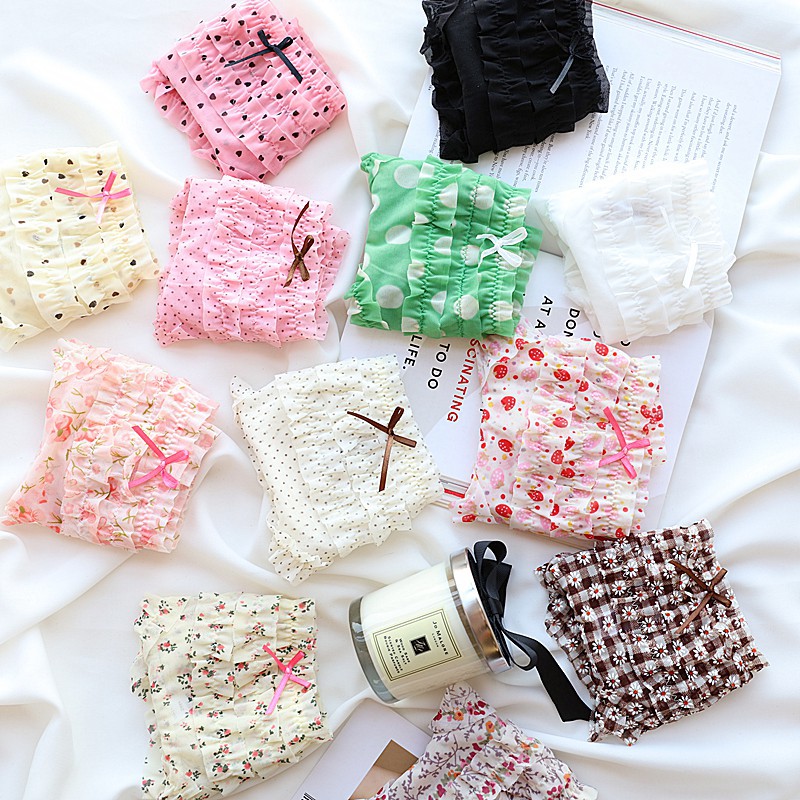 Quần lót ren xếp tầng freesize siêu sexy quyến rũ đáng yêu LAVENUSA QL79