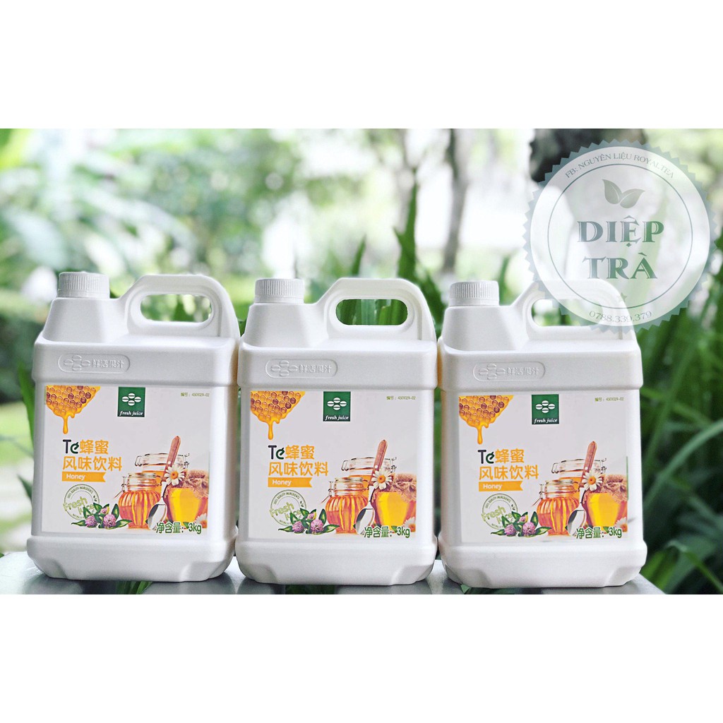 Siro TE 3kg vị: Dưa Lưới, Bạc Hà, Xoài, Dâu, Đào, Vải, Việt Quất, Dưa Hấu, Mật Ong, Chanh Leo, Chanh Xanh, Chanh Quất