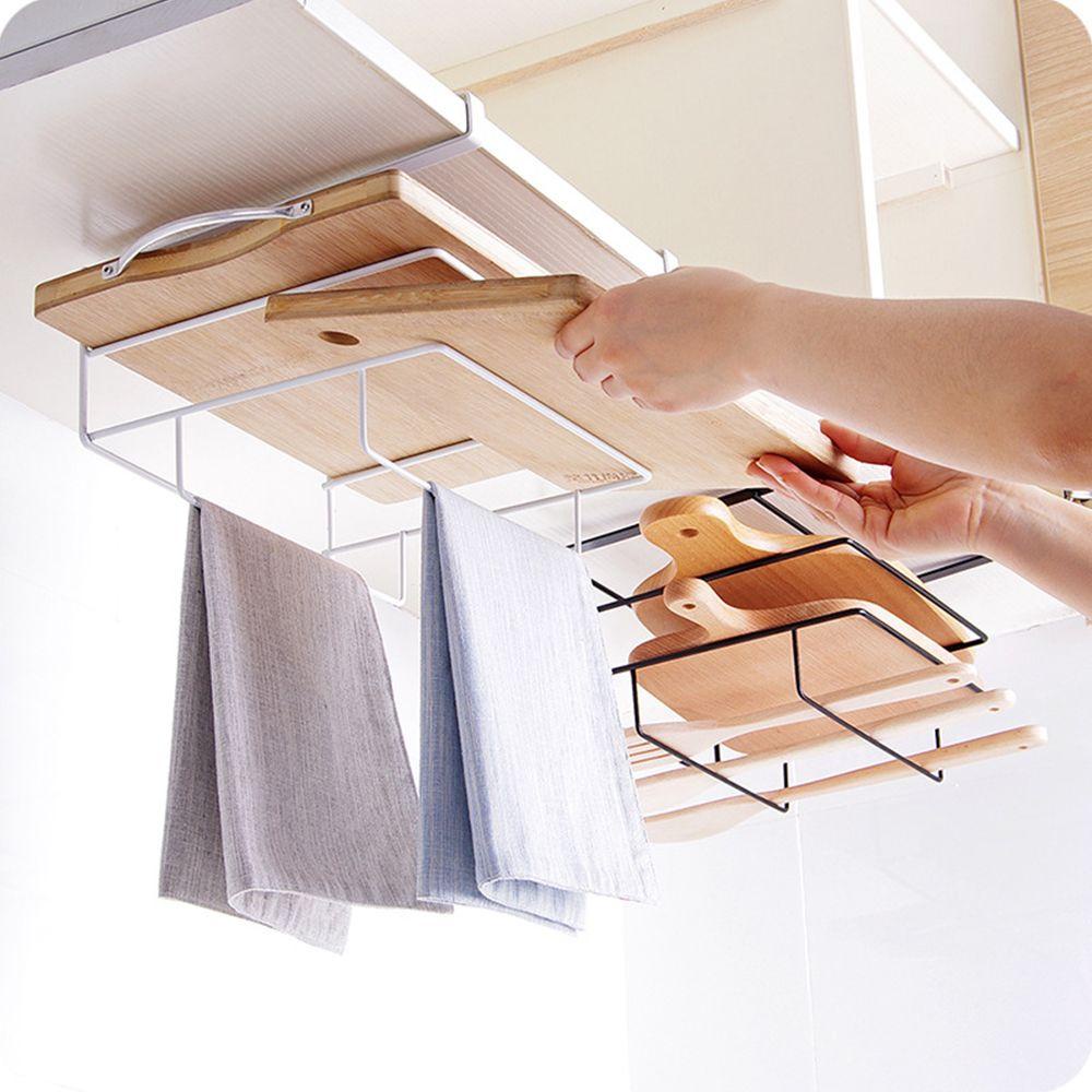 Giá Đỡ Thớt / Khăn Lau Gắn Tủ Chén Tiện Dụng