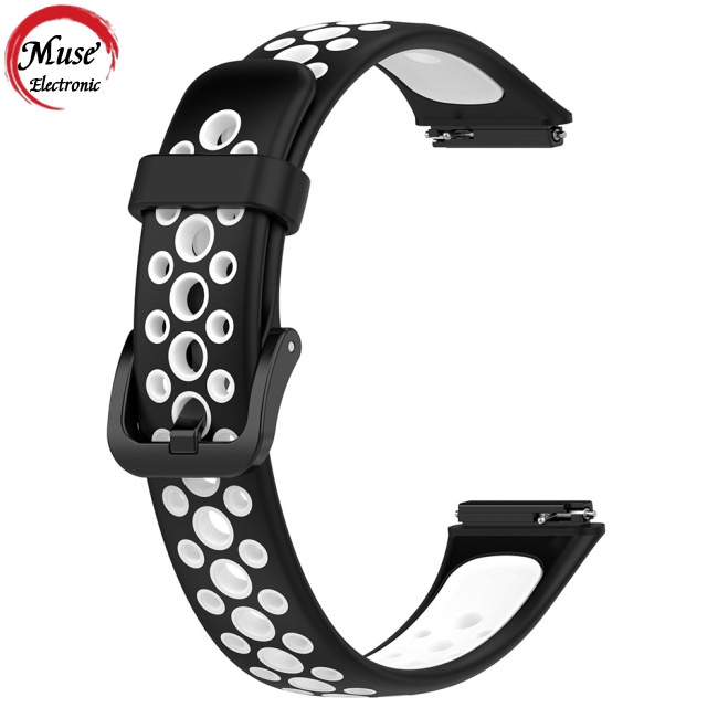 Dây Đeo Thay Thế Hai Màu Tương Phản Thoáng Khí Cho Đồng Hồ Huawei Band 7