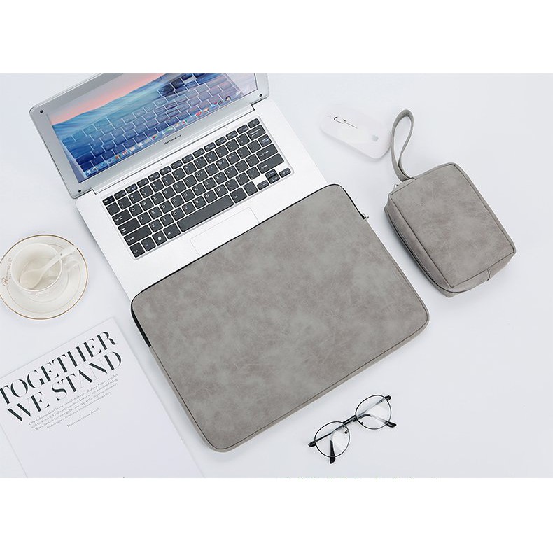 Túi da PU bảo vệ laptop cỡ 13 14 15.6 Inch nhiều màu tùy chọn