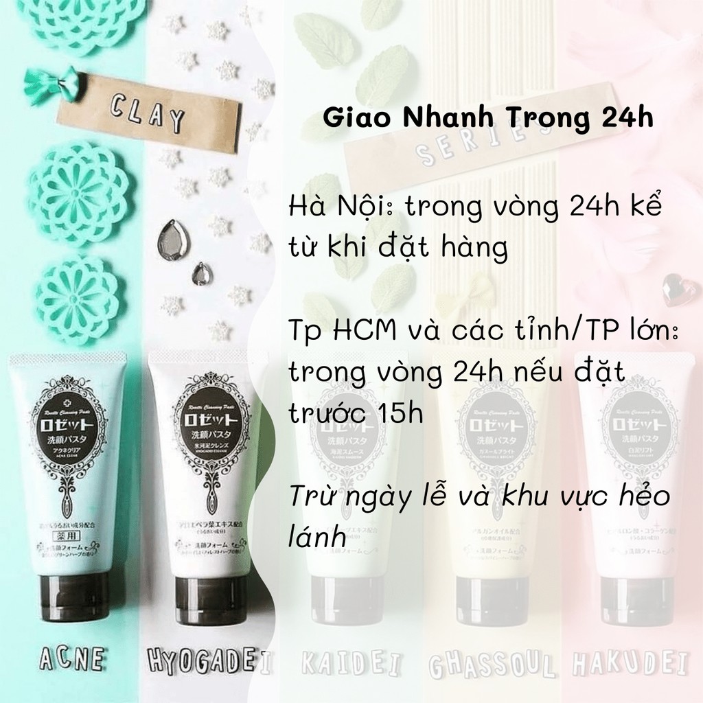 [ CHÍNH HÃNG 100% ] Sữa rửa mặt Rosette 5 màu với 5 công dụng