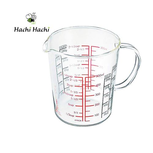 Ca đo lường thủy tinh Hario 500ml (dùng được trong lò viba) - Hachi Hachi Japan Shop