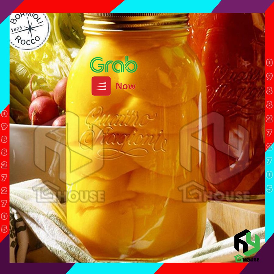 Hũ lọ thủy tinh nắp vặn QUATTRO - Bormioli Rocco - 1500ml