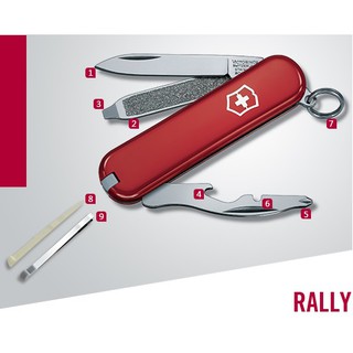 Dao đa năng Victorinox Rally màu đỏ, 0.6163