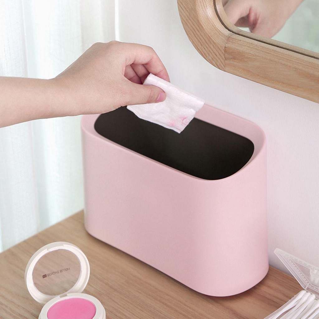 Thùng Rác Mini Để Bàn Phong Cách Bắc Âu Dễ Thương
