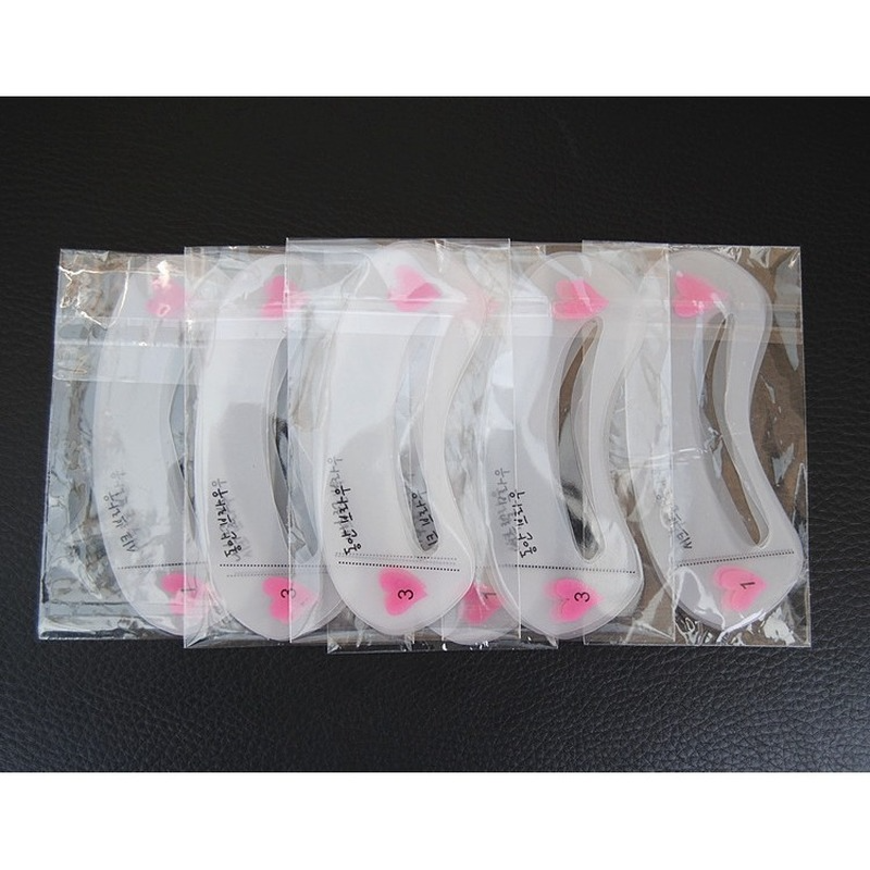 Set 3 Khuôn Hỗ Trợ Kẻ Lông Mày Làm Đẹp Phong Cách Hàn Quốc