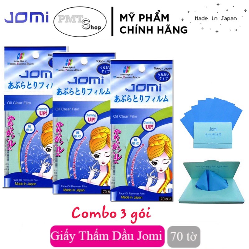 [Japan] Combo 3 Phim Thấm Dầu Jomi Mayan 70 Tờ Xanh - sản xuất tại Nhật Bản | BigBuy360 - bigbuy360.vn