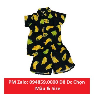 Bộ lanh Trái cây bé trai