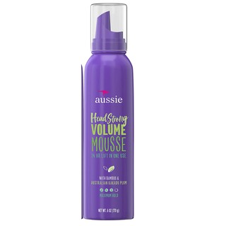 Mousse làm phồng & tạo hình cho tóc Aussie Mousse with Bamboo & Kakadu Plum Headstrong Volume 170g (Mỹ)