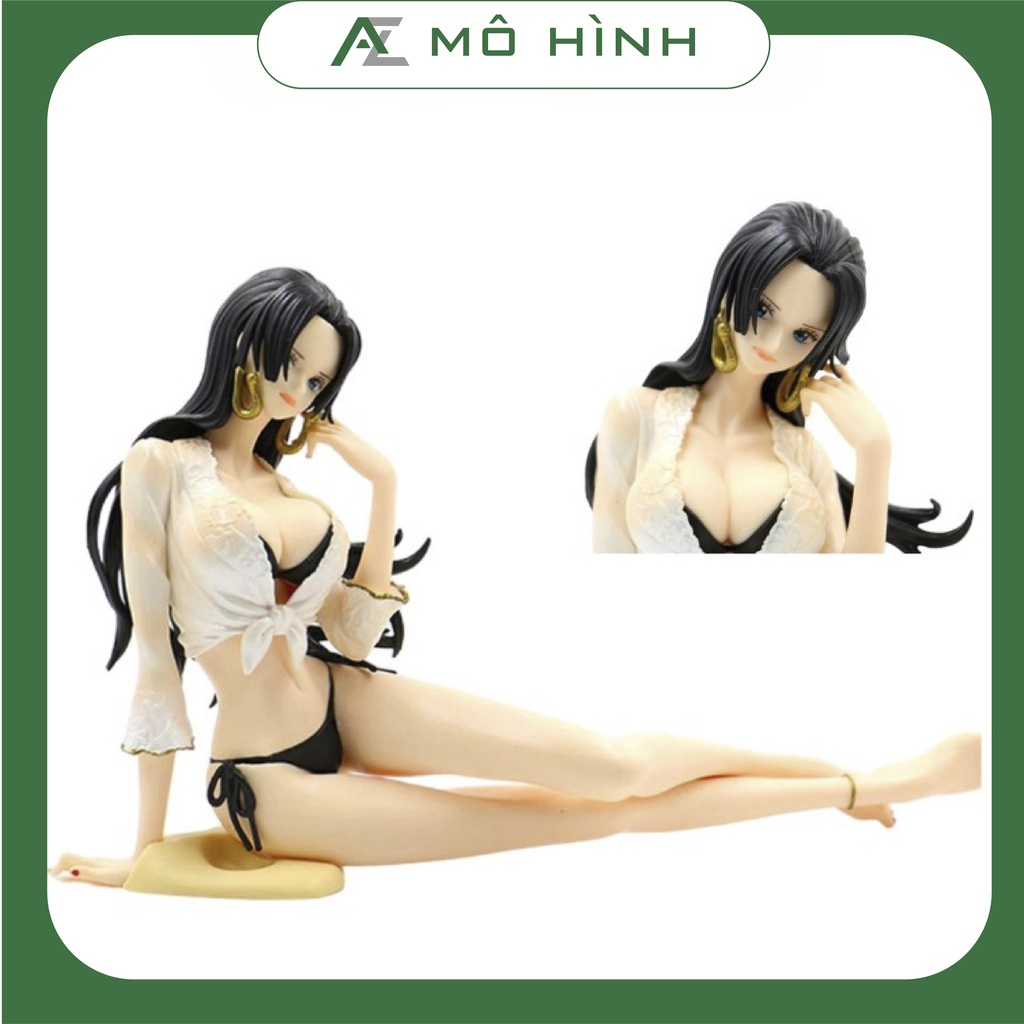 Mô hình One Piece Boa Hancok bikini sexy ngồi cao 12cm, mô hình anime nữ decor trang trí để bàn, figure one piece đẹp