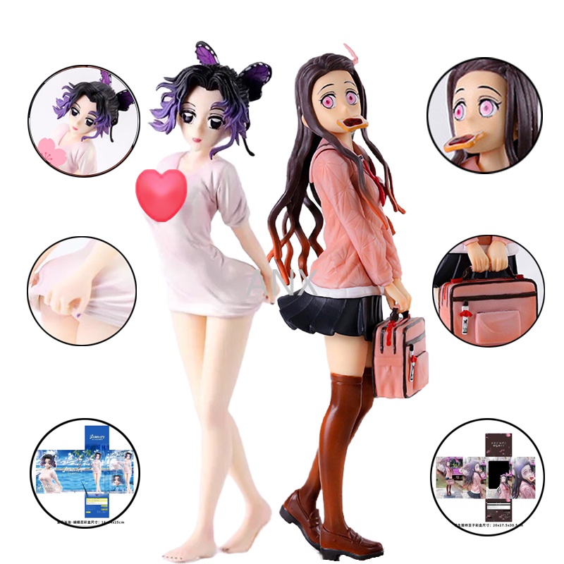 Mô Hình Nhân Vật Kimetsu No Yaiba Mặc Đồ Bơi 25cm Bằng PVC