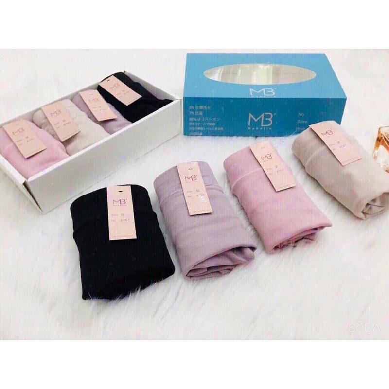Sale combo 4c quần lót nữ MB cotton kháng khuẩn cạp cao phom to