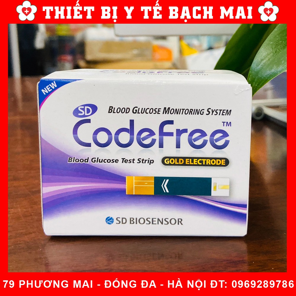 Que Thử Đường Huyết SD CodeFree [Hộp 25,50 Que]