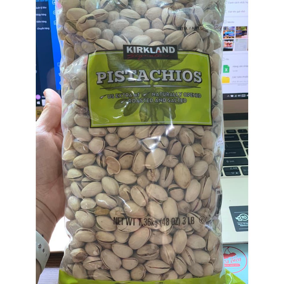 HẠT DẺ CƯỜI KIRKLAND SUGNATURE PISTACHIOS HÀNG NHẬP MỸ 1,36KG CHÍNH HÃNG - 7998