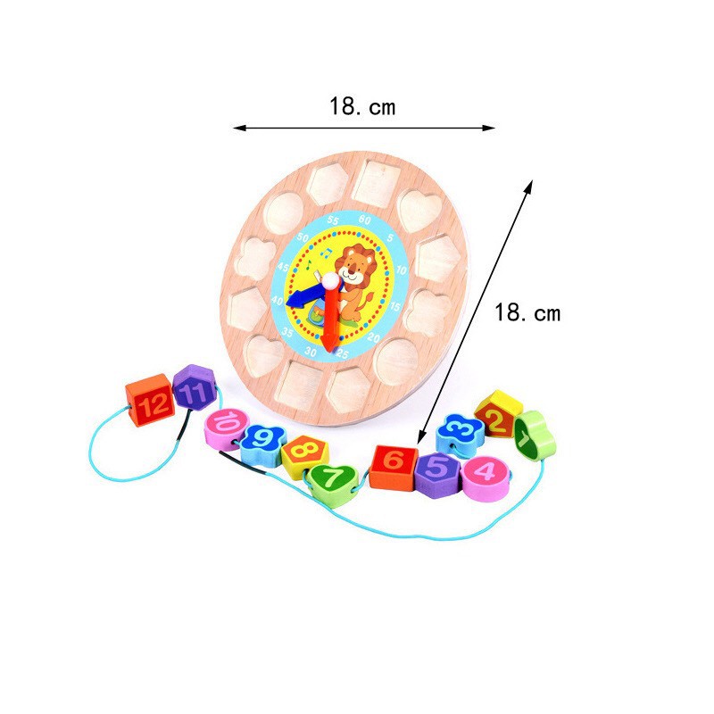 [Đồ Chơi Thông Minh] Hộp đồ chơi đồng hồ giúp bé học số, màu và hình khối, giúp bé sáng tạo, phát triển trí tuệ G83