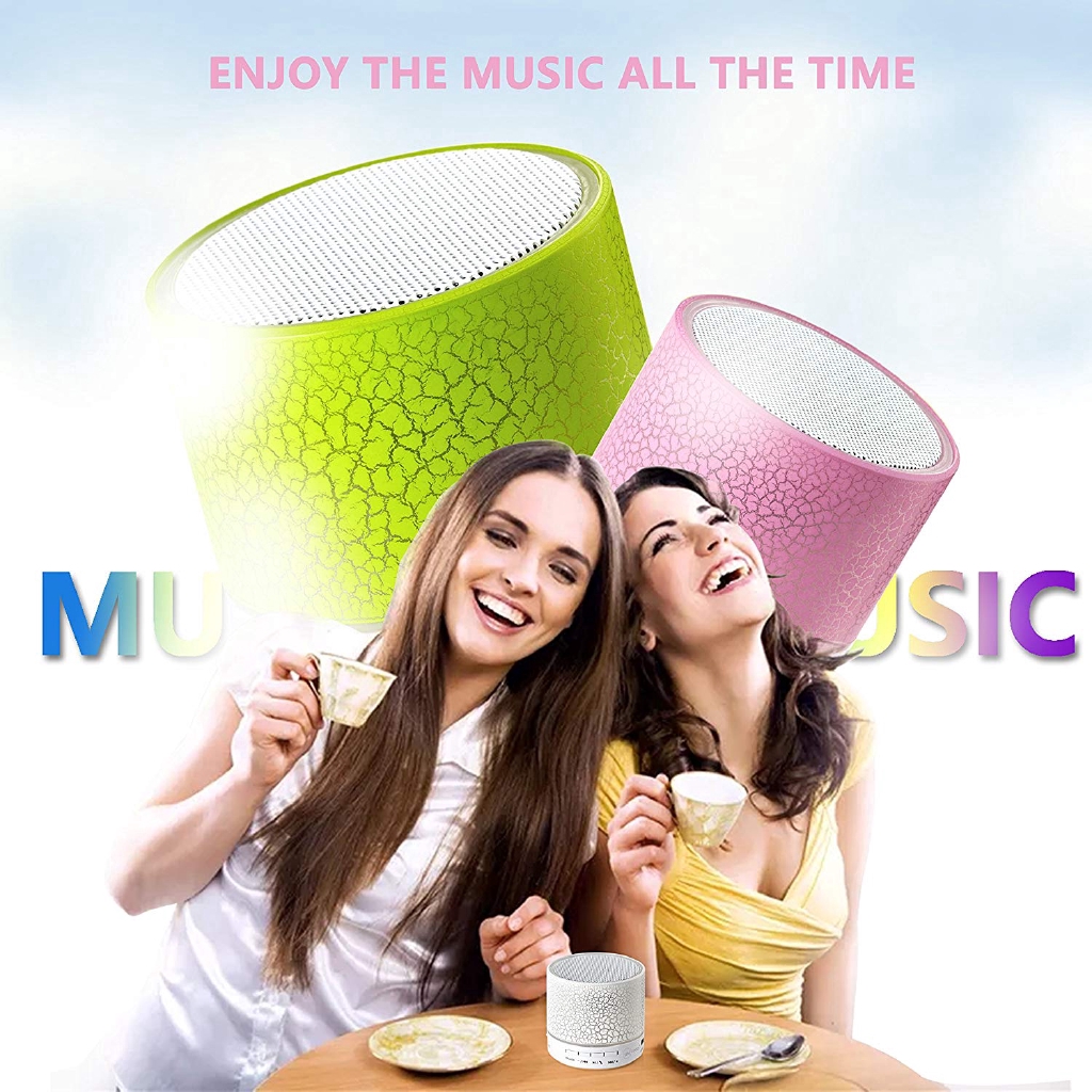 Colorful LED Light Mini Portable Bluetooth Speaker,Wireless Speaker,Support USB/ AUX/ TF Card/ FM