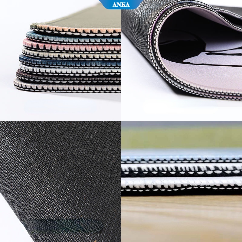 Tấm lót chuột hình vuông họa tiết hoạt hình dễ thương chống trượt/ bụi bẩn tiện dụng