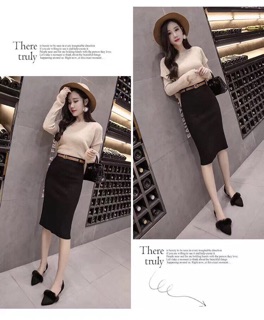 Chân váy len hàng đẹp (kèm belt)