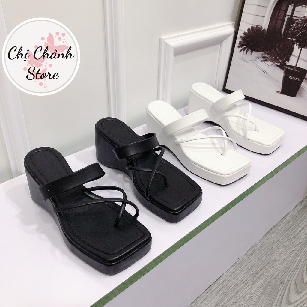 Dép Xuồng Xỏ Ngón, Dép Đế Bánh Mì 7-8p Chất Nhẹ Mang Êm Chuẩn Form Thời Trang Cực Xinh - Chi Chanh Store