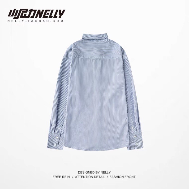 Áo sơ mi Nelly dáng unisex form rộng ASM3902 | BigBuy360 - bigbuy360.vn