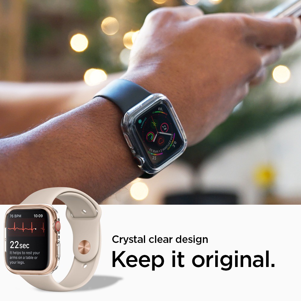 [Hàng Chính Hãng] Ốp Bảo Vệ Apple Watch Spigen Liquid Crystal Series SE/6/5/4 (40mm | 44mm)