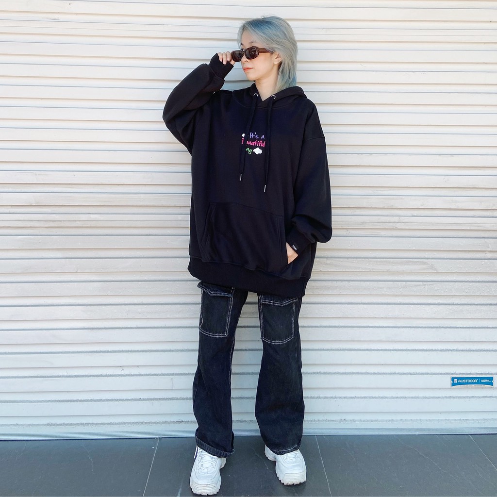Áo Hoodie nỉ bông It's A Beautiful Day  (Tặng kèm túi Tote) | BigBuy360 - bigbuy360.vn