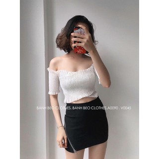 Áo đắp chéo nhún