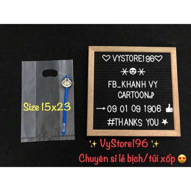 BỊCH TRONG SUỐT ĐỦ SIZE 15K