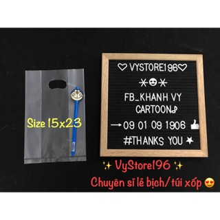 BỊCH TRONG SUỐT ĐỦ SIZE 15K