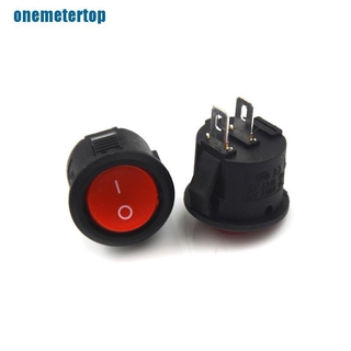 Bộ 10 công tắc bập bênh tròn mini 2 pin 16mm đa dụng