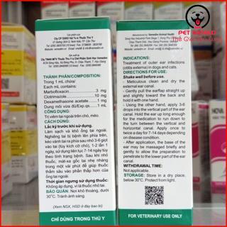 NHỎ TAI ĐẶC TRỊ VIÊM TAI CHÓ MÈO VEMEDIM 10ML