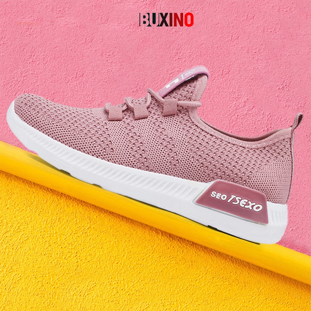 Giày Sneaker Nữ Nữ BUXINO02 Giày Thể Thao Nữ Chạy Bộ Cột Dây Cổ Thấp Ulzzang Đi Học Đi Chơi Thoáng Khí Size Từ 36 Đến 39