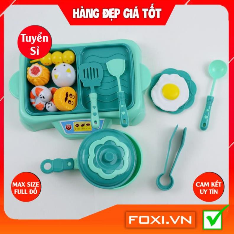 Bộ đồ chơi nấu ăn cao cấp 16 chi tiết dễ thương-Trò chơi nhập vai-Giáo dục hướng nghiệp cho bé