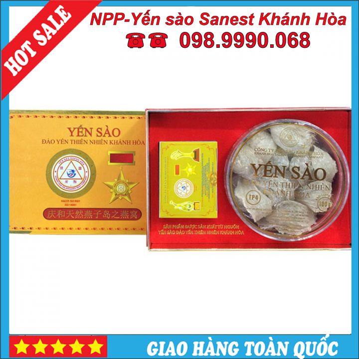 Yến Sào Đảo Yến Thiên Nhiên Khánh Hòa Hộp 100g – TP4