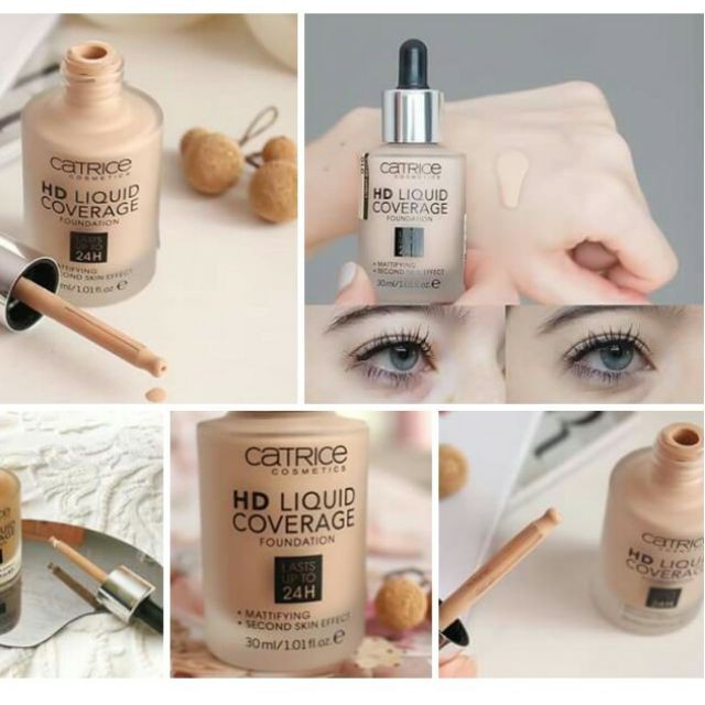 KEM NỀN CATRICE HD LIQUID COVERAGE FOUNDATION LASTS UP TO 24H