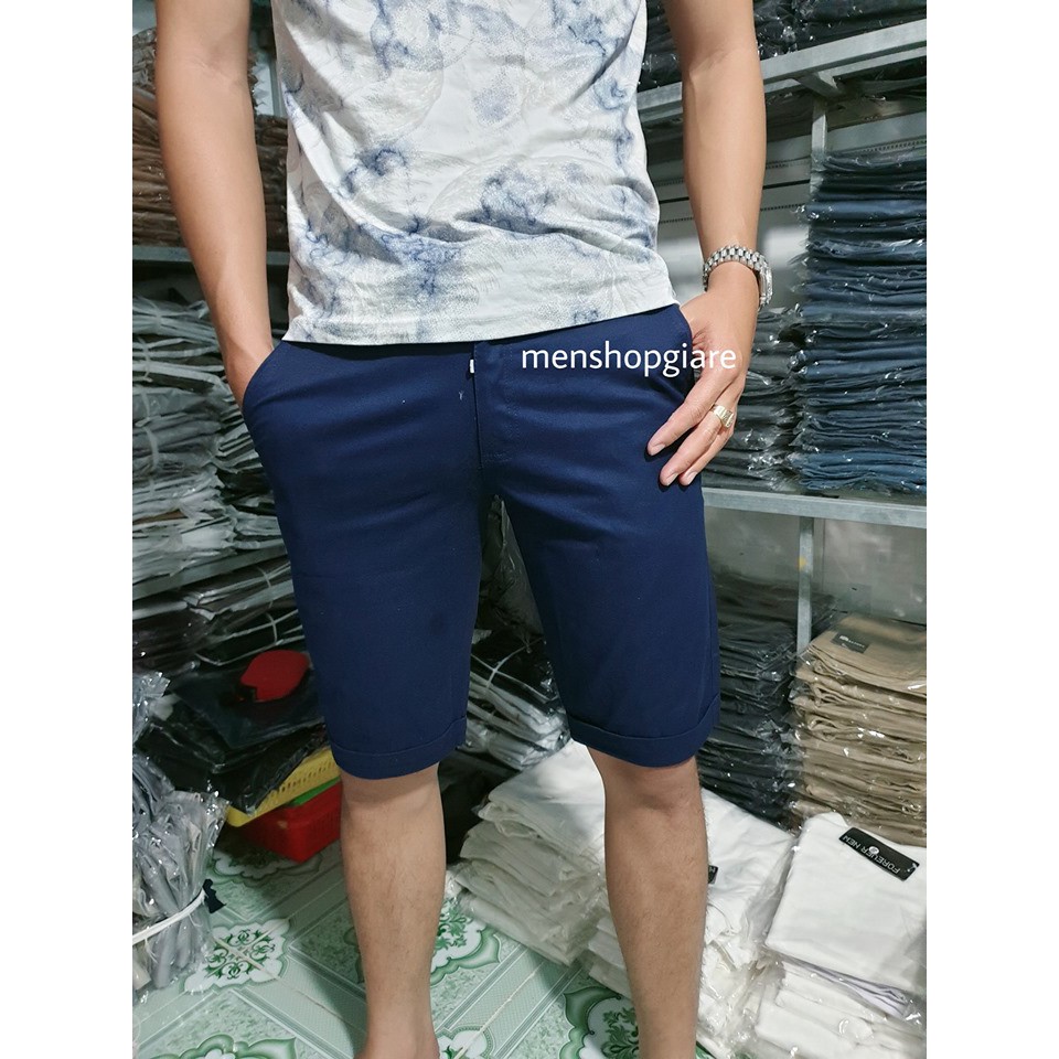 QUẦN SHORT KAKI NAM CO GIÃN - HÌNH THẬT | BigBuy360 - bigbuy360.vn
