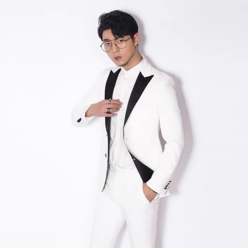 Áo Vest nam phom ôm body màu trắng SM31